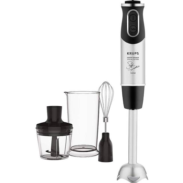 Krups HZ656815 häftapparat Special Edition stabilisator (1 000 watt, hastighetsinställningar: 20, inkl.: Mässor, snöläsning, skärare) svart/silver
