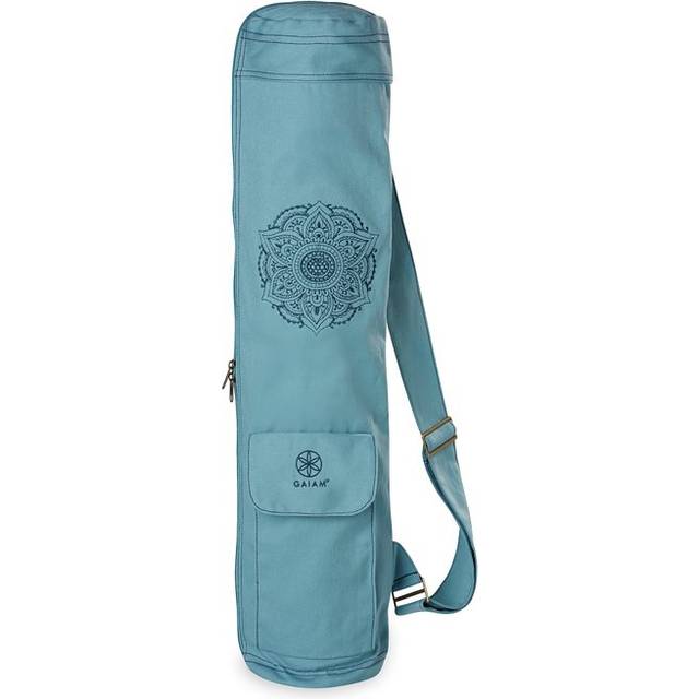 Gaiam Niagara Embroidered Cargo Yoga Mat Bag, Blue