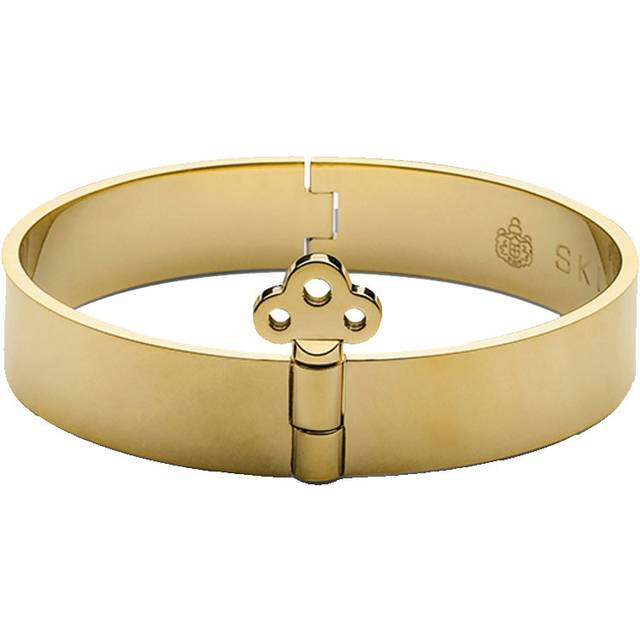 Bangle with Key Lock Gold