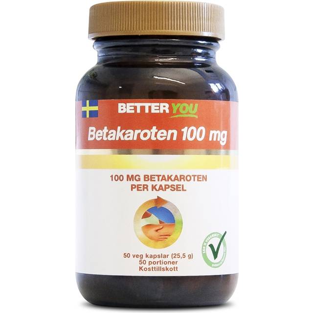 Better You Betakaroten 100 mg 50 kapslar