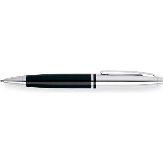 Cross Pens Calais Ballpoint Pen - Chrome & Black Lacquer - can be Engraved or Personalised