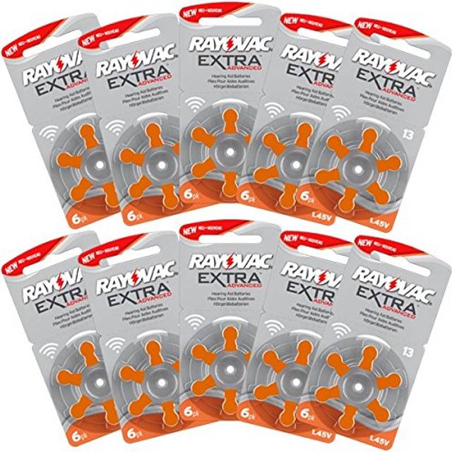 13 RAYOVAC EXTRA - 60 stycken hörapparatsbatterier