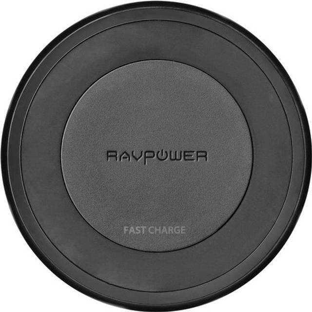 RAVPower Trådløs Qi Oplader, 10W + Quick Charge 3.0 vægoplader