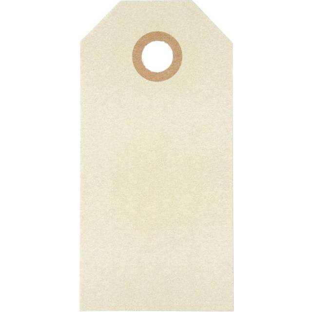 Manilla Tag Natur - 4x8 cm - 250 g - 20 st