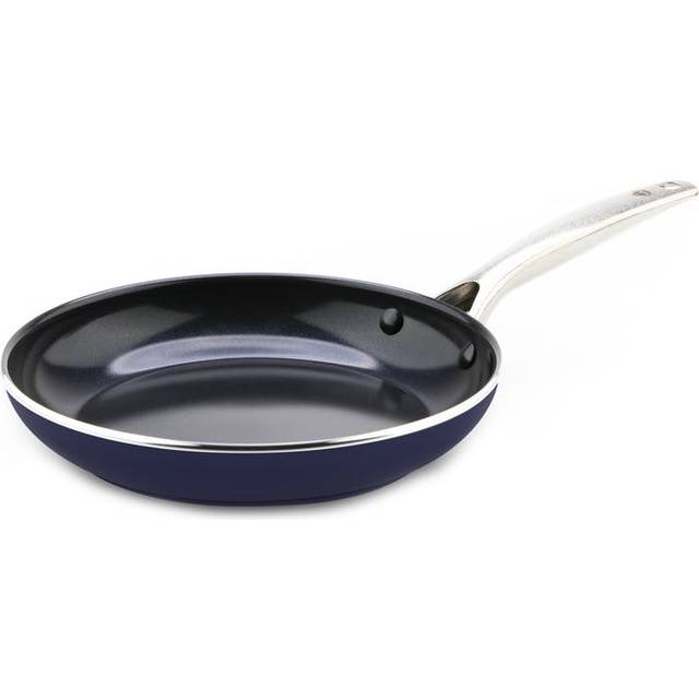Blue Diamond stekpanna, non-stick aluminium köksredskap, alla hällar + induktion, ugn- och diskmaskinsäker - Ø 20 cm, blå