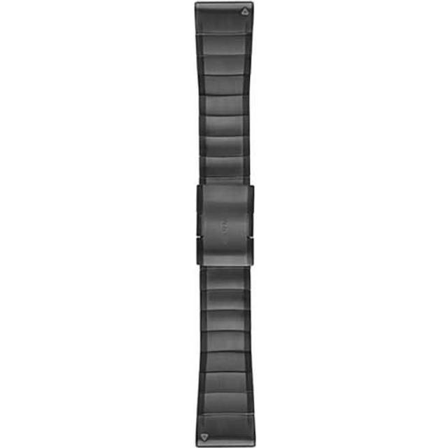 Garmin Watch Band QuickFit 26 Amp Carbon Grey DLC Titanium - Silver