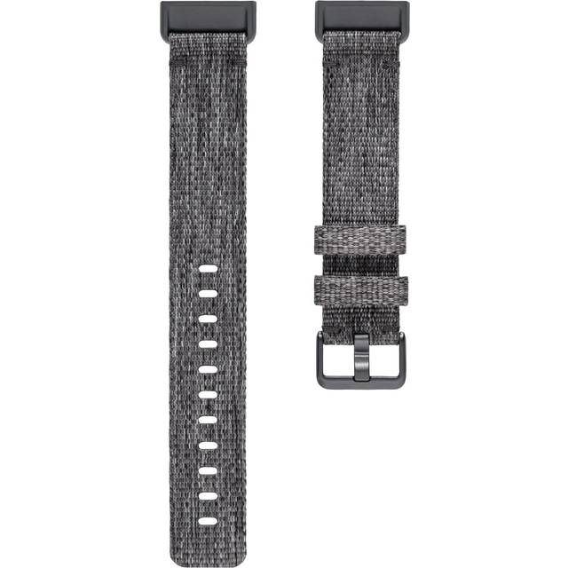 Fitbit Charge 3 Accessory Band, Official Fitbit Product, Woven, Charcoal, Small
