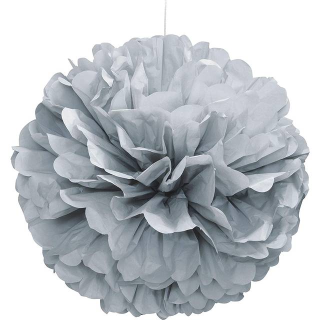 Silver Puff Ball Decoration