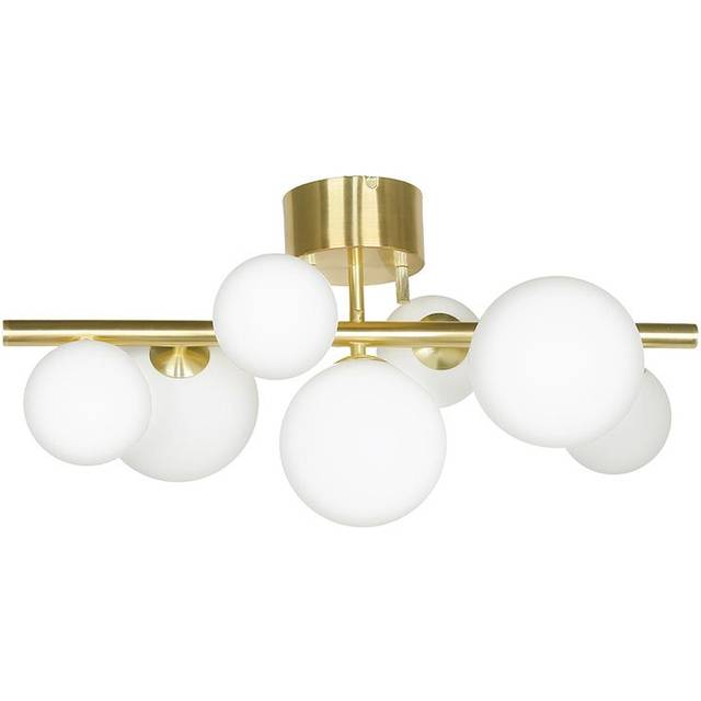 MOLEKYL plafond, matt mässing/vit - Aneta Lighting