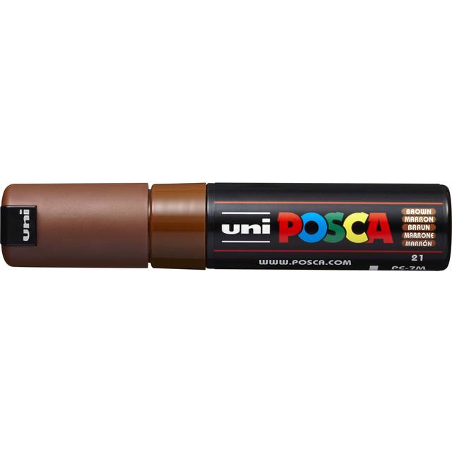 Uni : Posca Marker : PC-7M : Bullet Tip : 4.5 - 5.5mm : Brown