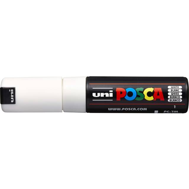 Uni : Posca Marker : PC-7M : Bullet Tip : 4.5 - 5.5mm : White