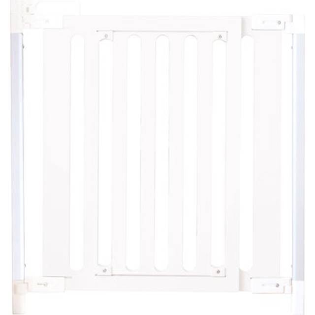 Fred Pressure Fit Wooden Stairgate - White