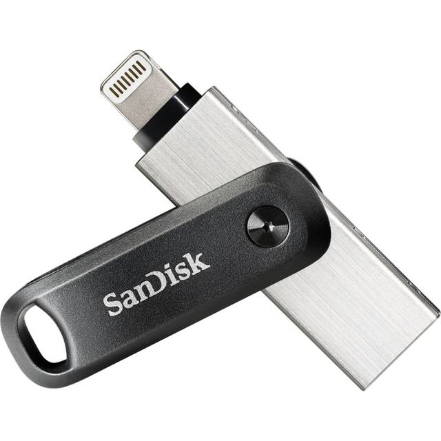 SanDisk 256GB iXpand Flash Drive Go with Lightning and USB 3.0 connectors, for iPhone/iPad, PC and Mac