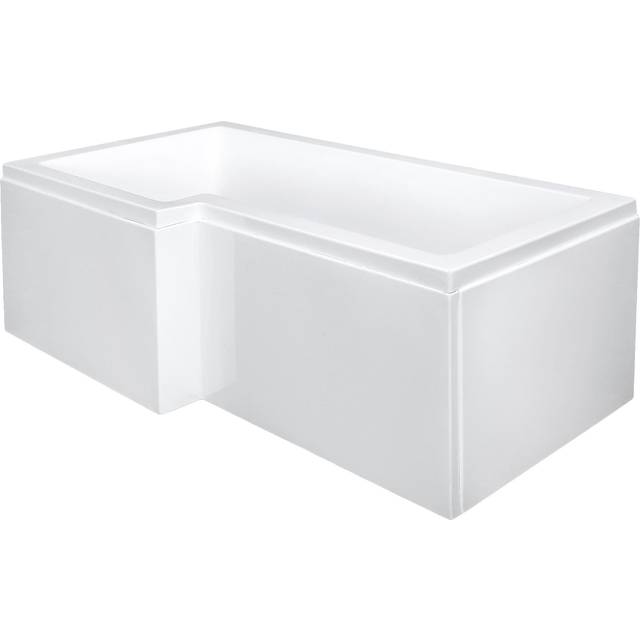 Behag Badkar 170cm Höger - Vit Plast