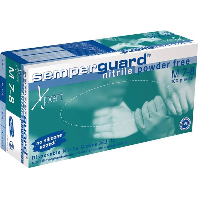 Einw.-Handsch.Semperguard, Nitril Style Gr.S schwarz Nitril 100 St./Box