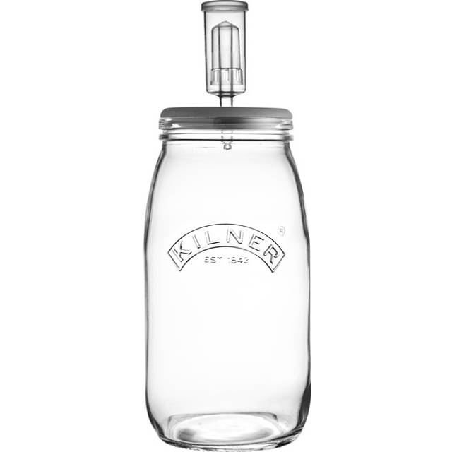 Kilner Create & Make Fermenteringsset – för Enkel Hållbarhet av Grönsaker, i 3 Liter Glas med Trädgårdslock