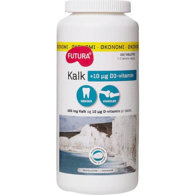 FUTURA Kalk + 10 µg D3 - 320 tabletter