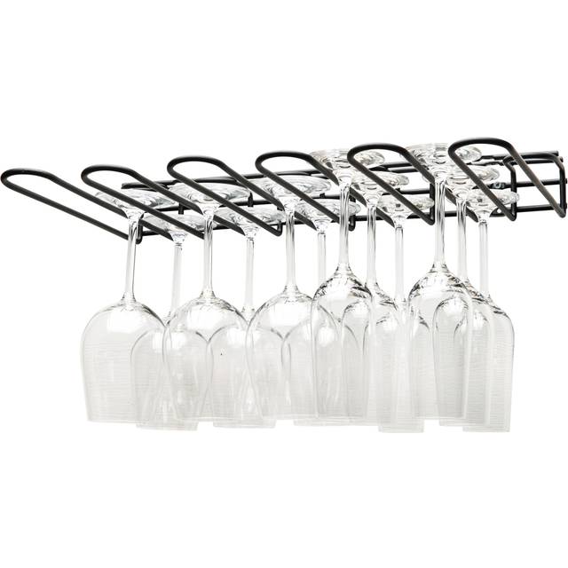 Glashängare till 5 rader glas, svart - Svart
