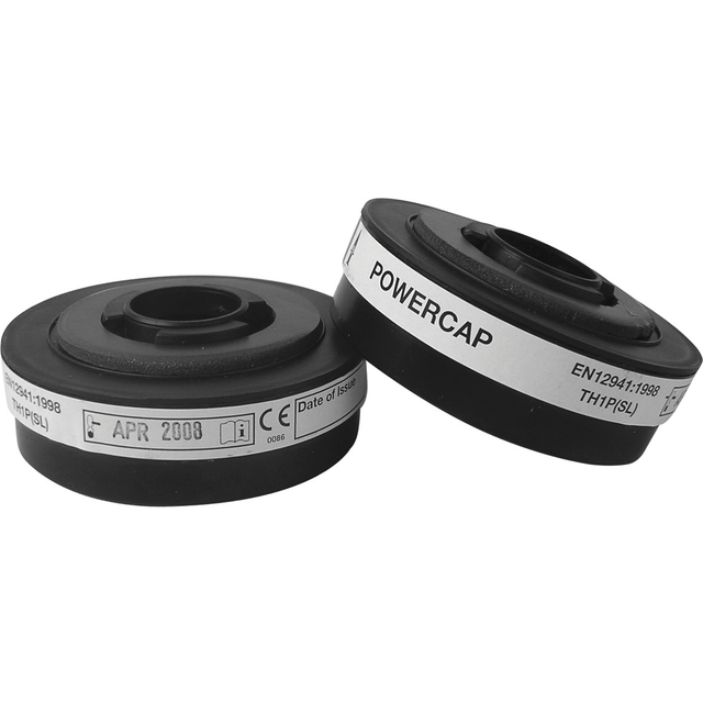 CAU601-001-100 Powercap Black Spare Filter FFP2 (2) - JSP