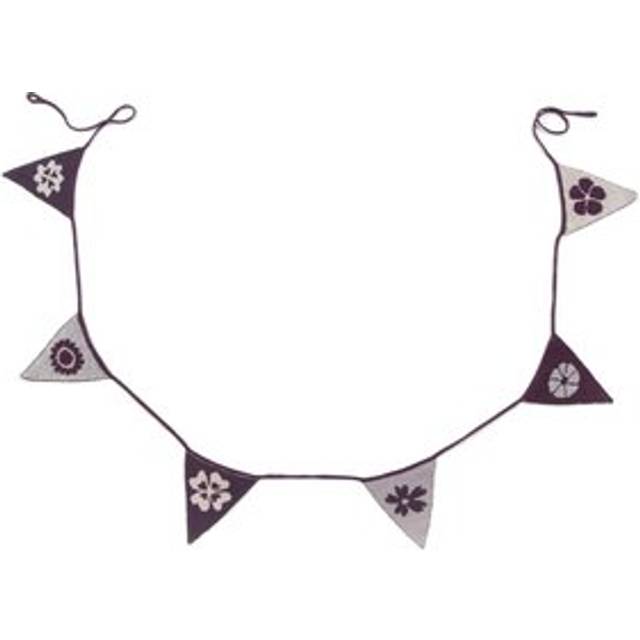 Smallstuff Flagg Girlang - Blommor - 240 cm - Lila/Silver - Smallstuff - One Size - Flagg Girlang