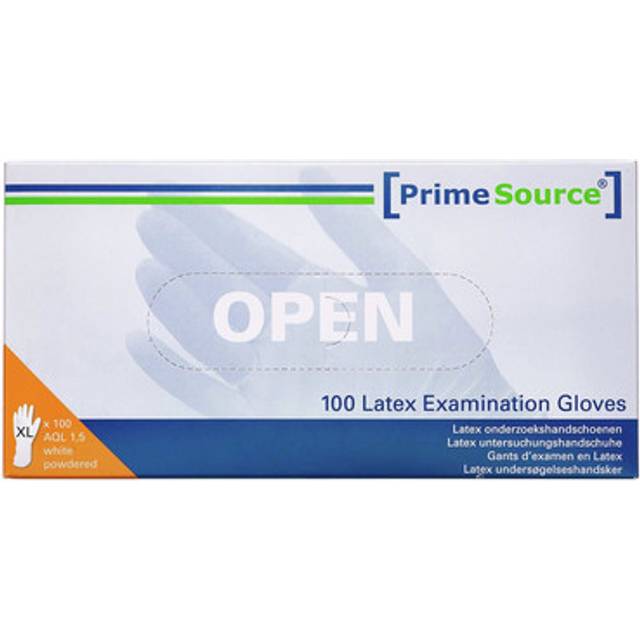 Prime Source Engangshandsker Latex 100 Stk.