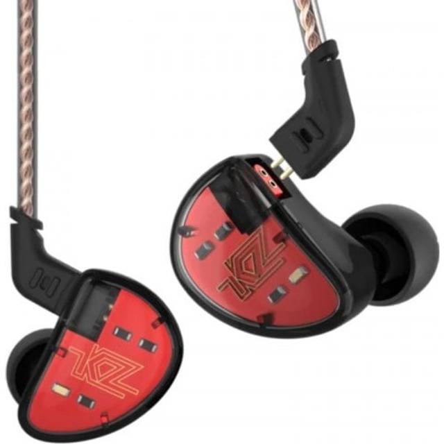 LINSOUL KZ AS10 5BA HiFi Stereo In-Ear Earphone High Resolution Earbud Headphone with 0.75mm 2 pin Cable, Five Balanced Armature Drivers, Noise