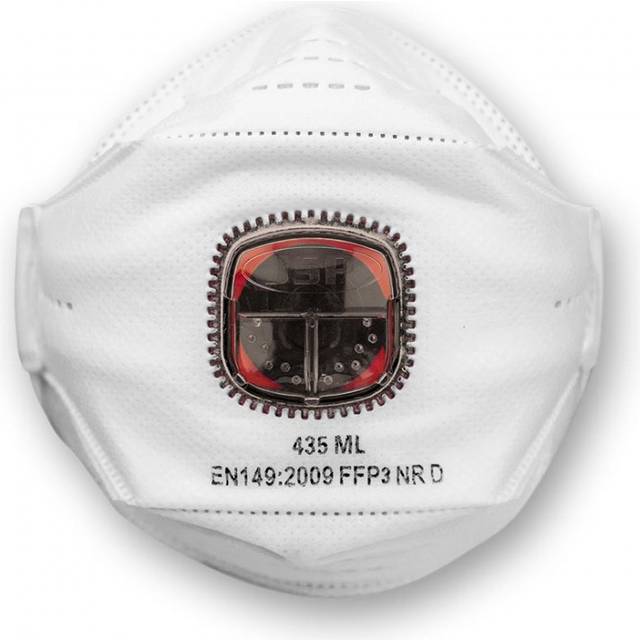 Atemschutzmaske 435ML. FFP3.m. Ventil. 10er Box