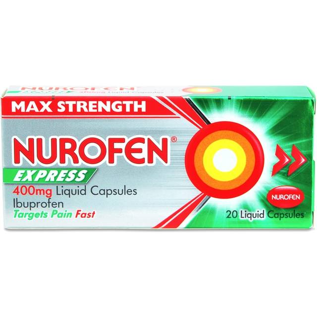 Nurofen Express Ibuprofen 400mg - 20 Liquid Capsules