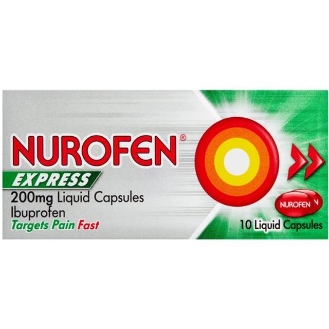 Nurofen Express 200mg 10 Liquid Capsules