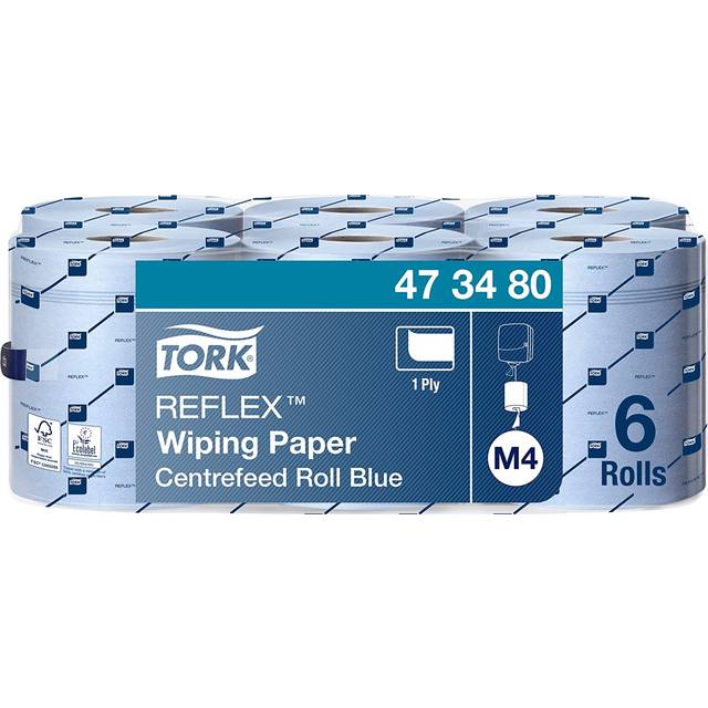 Tork Reflex Blue 1 Ply Wiping Paper 269.9m (1 x 6)