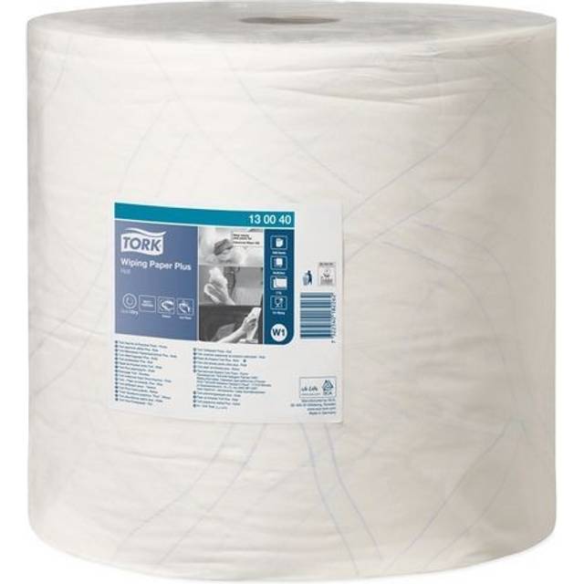 Tork Avtorkningspapper Plus vit W1, allround, 1 x 1 500 ark, 130040