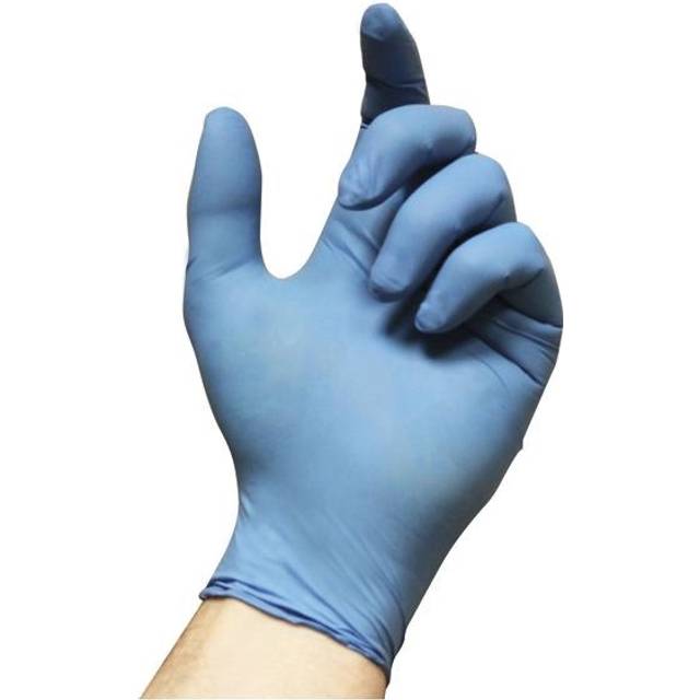 Ansell VersaTouch 92-200 Disposable Nitrile Gloves, Textured Fingertips, Size 6.