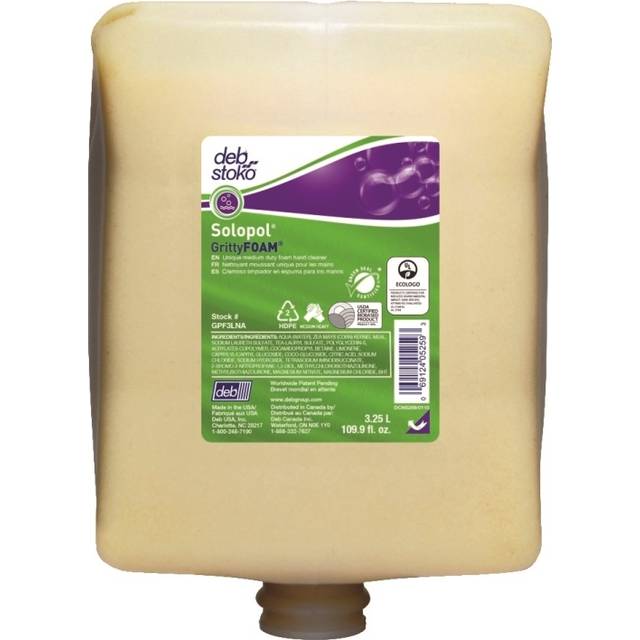 Deb Solopol Gritty Power Foam Hand Cleanser - 3.25L - GPF3LEURO
