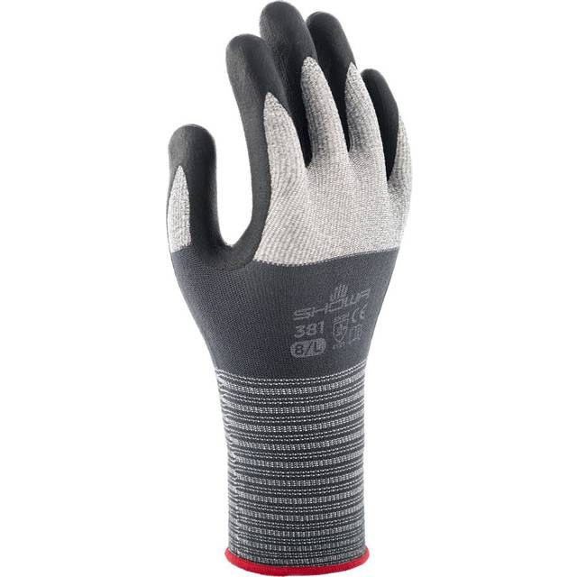 Showa 381 Gr.L 4704 Elastan-fiber, Nitril Monteringshandskar Storlek (handskar): 8, L EN 388 CAT II 1 par