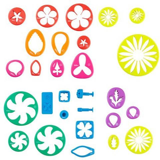 Flower And Leaf Cutter Set By Wilton - Green