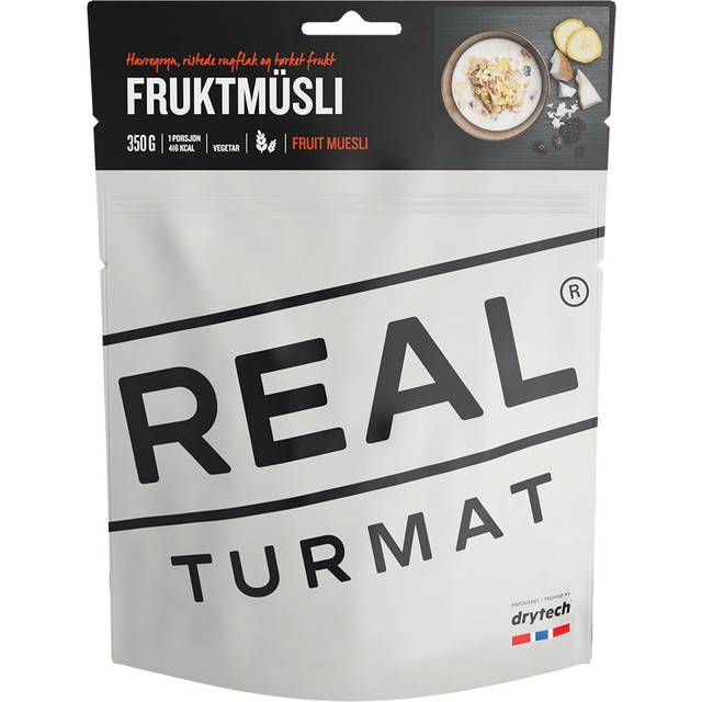 Real Turmat Fruit Muesli | Frystorkad mat | Portionsförpackning
