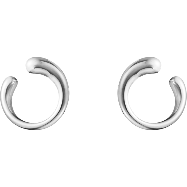 Georg Jensen Mercy Sterling Silver Swirl Earrings 10015149