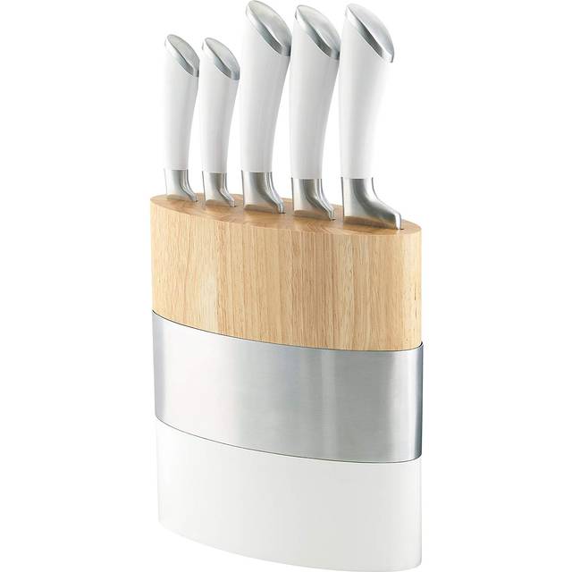 Richardson Sheffield Fusion, set med 5 coltelli da cucina, i accciaio inossidabile, 18 x 10 x 37, 6 cm, färg: bianco