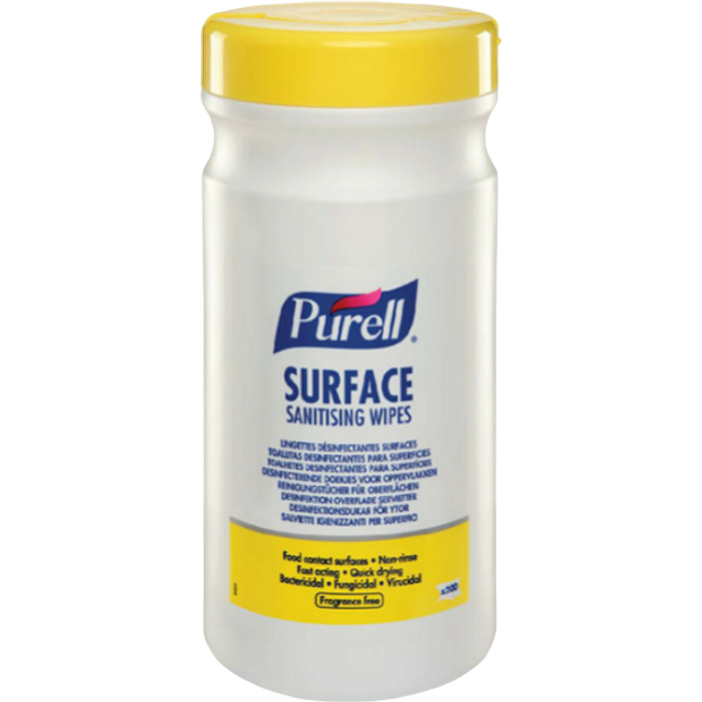 Purell Surface Sanitising Wipes (Tub) Case/6