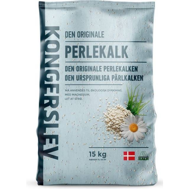 Kongerslev Den Originale Perlekalk 15kg Kalk - Gødning af græsplæne - Havekrogen.dk