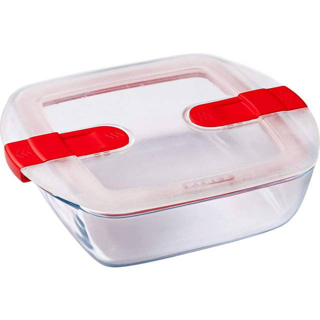Pyrex Cook and Heat Square Dish with Lid 1Ltr - [FC364]