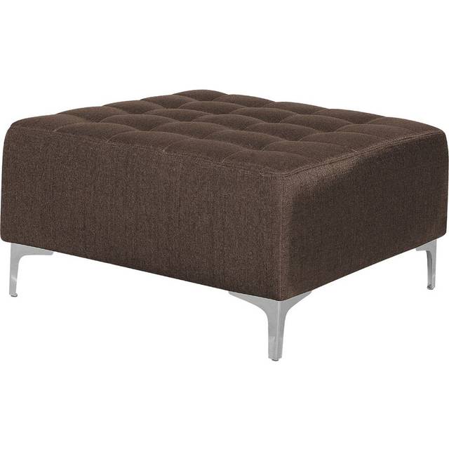 Ottoman ABERDEEN Fabric Light Grey