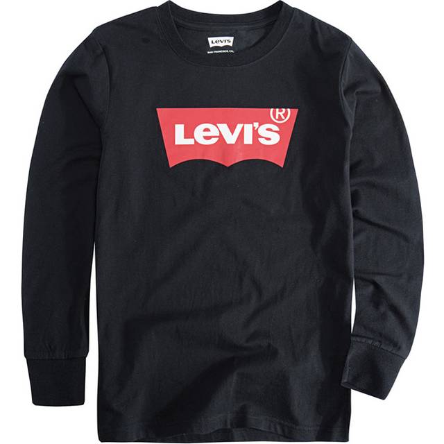 Levi's pojkar långärmad fladdermusvinge t-shirt pojke, Svart, 12 år