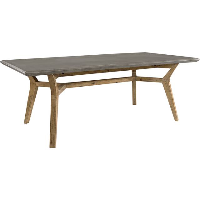 Tonga matbord 200x100 cm - Grå/Träfärg