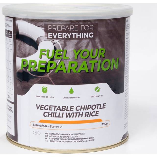 Fuel your preparation Vegetable Chilli with Rice 7 portioner | Frystorkad mat