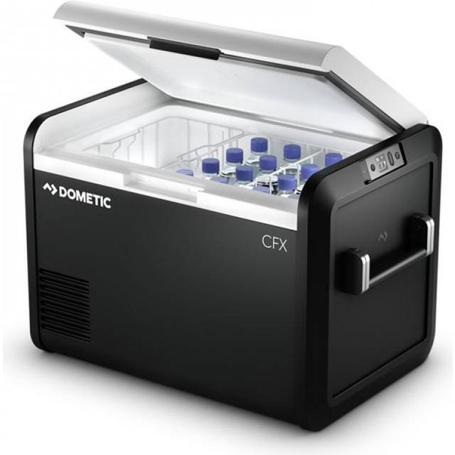Kylbox med kompressor Dometic CFX3 55IM, 12V / 24V / 230V, 53 liter, med isfack & iskubsformar + anslutningskablar