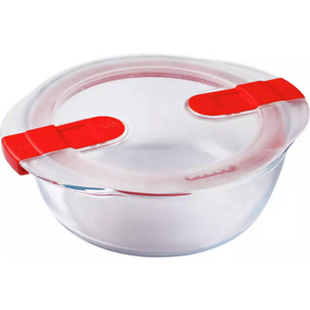 Pyrex Cook & Heat Large Round 1L Dish With Lid