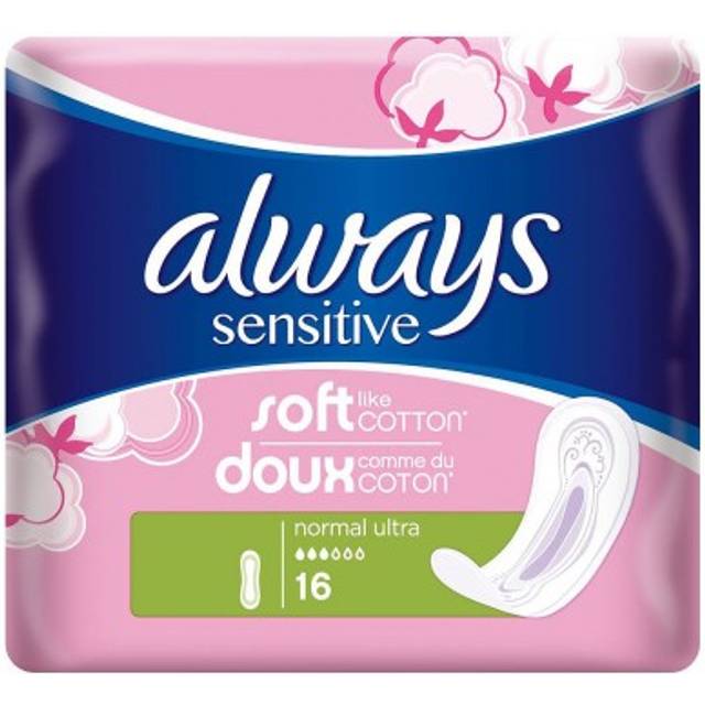 Always Sensitive Normal Ultra Sanitära Handdukar Storlek 1, 16 Pads