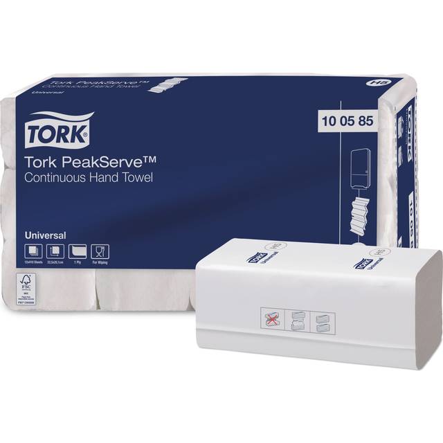 Tork Pappershandduk Universal H5 PeakServe 1-lagers vit 4920/krt