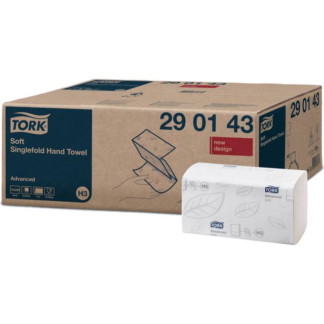 Tork Singlefold White Hand Towels Universal 1 Ply (15 x 250)